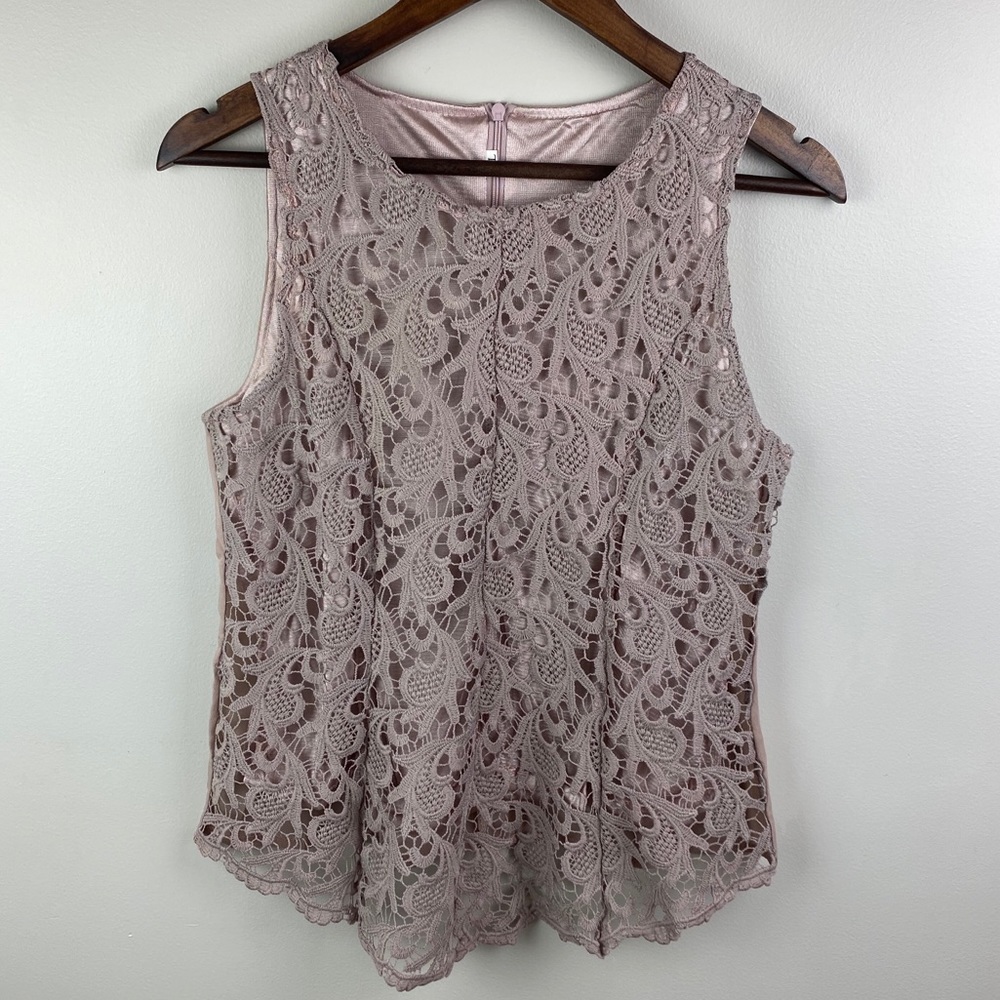 Sleeveless Lace Top